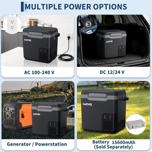 Car Refrigerator, 13QT(12L)/19QT(18L) Car Fridge Portable Freezer Compressor Electric Cooler, Portable Refrigerator, Rapid Freezing, -4°f to 68°f, 12/24V Can, Built-in Light