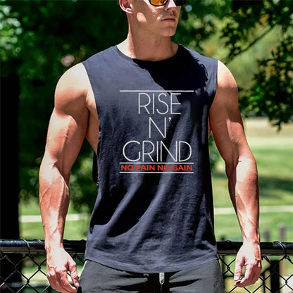 Men's Cotton Gym Training Tank Top Singlet