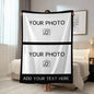 1pc Personalized picture customization shawl blanket, customized gifts for parents, couples, boyfriends, lovers, and friends