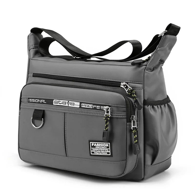 Oxford Shoulder Bag For Everyday Use - Large Capacity Unisex Crossbody With Multiple Compartments