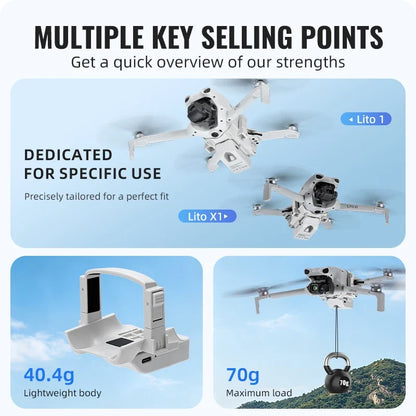 Airdrop System 12KM for DJI Lito 1/x1 Drone Accessories Thrower