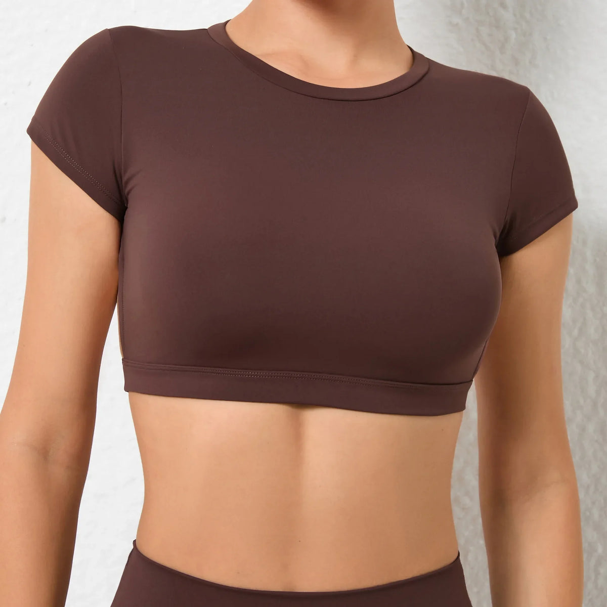 FlexiFit Women's Backless Crop Gym Top