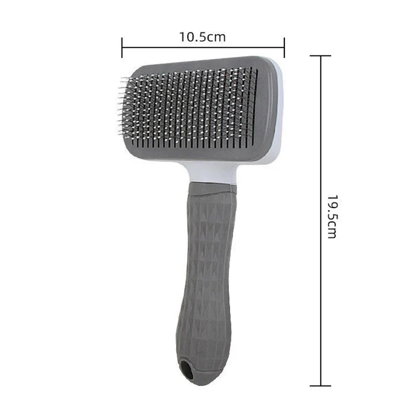 Pet Massage Comb, Fur Grooming Brush, Easily Remove Shedding Undercoat of Cats and Dogs with One Click