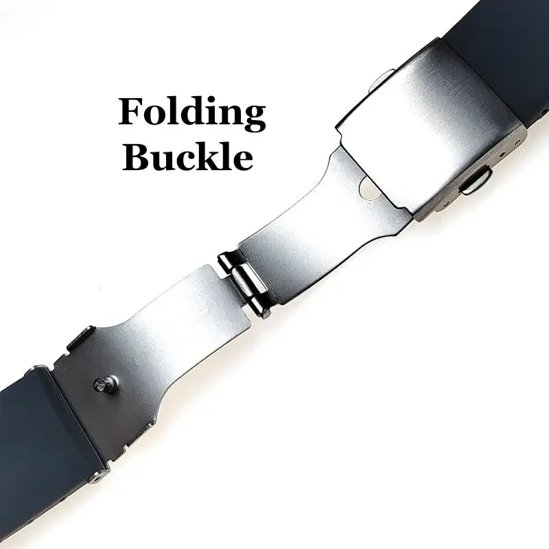 TicWatch Pro 5, Pro 3 & E3 Trim-to-Fit Silicone Band, Folding Clasp