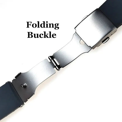 TicWatch Pro 5, Pro 3 & E3 Trim-to-Fit Silicone Band, Folding Clasp