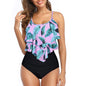 RuffleWave: Chic High Waist Bikini & Tankini Set