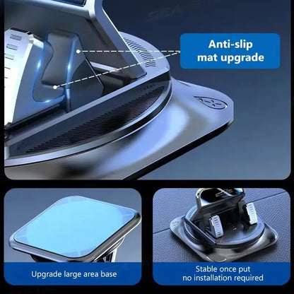 Car Phone Mount Anti Slip Silicone Dashboard Phone Holder 360-Degree