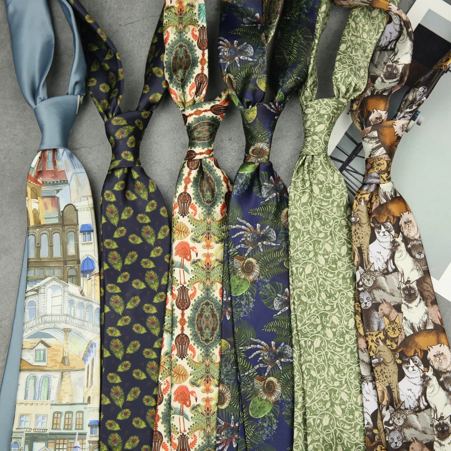Fashion 8CM Wdith Elegant Neckties Vintage Retro Flower Printed Ties For Adult Mens Casual Daily Neckwear Wedding Party Cravate