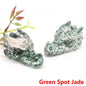 Dragon Head Statue Natural Gemstone Jade