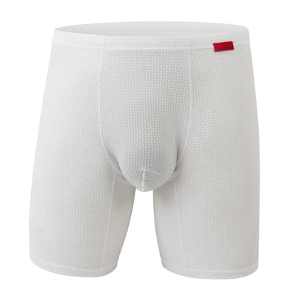 Mens Underwear Boxers Shorts Homme Slim Ick Silk Panites Man Breathable U Convex Pouch Underpant Male Trunks Cueca Calzoncillo