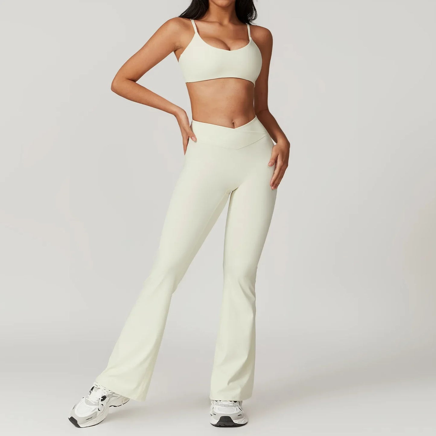 Women's 2-Piece Yoga Set: Crop Top & Leggings