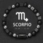 12 Zodiac Bracelets Natural Stone Cancer Virgo Leo Libra Bracelet Couples Friendship Gifts Bracelets Jewelry pulsera hombre