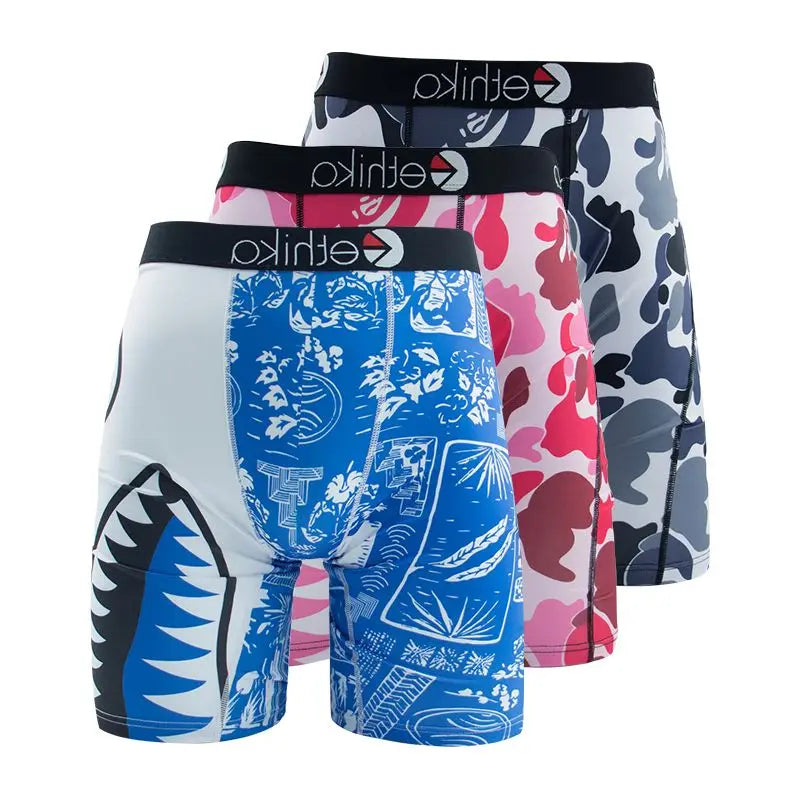3Pcs Men Underwear Boxer Shorts