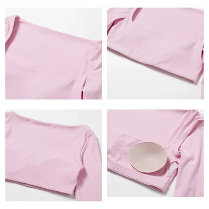 Hearuisavy Quick-Dry Yoga Crop Top