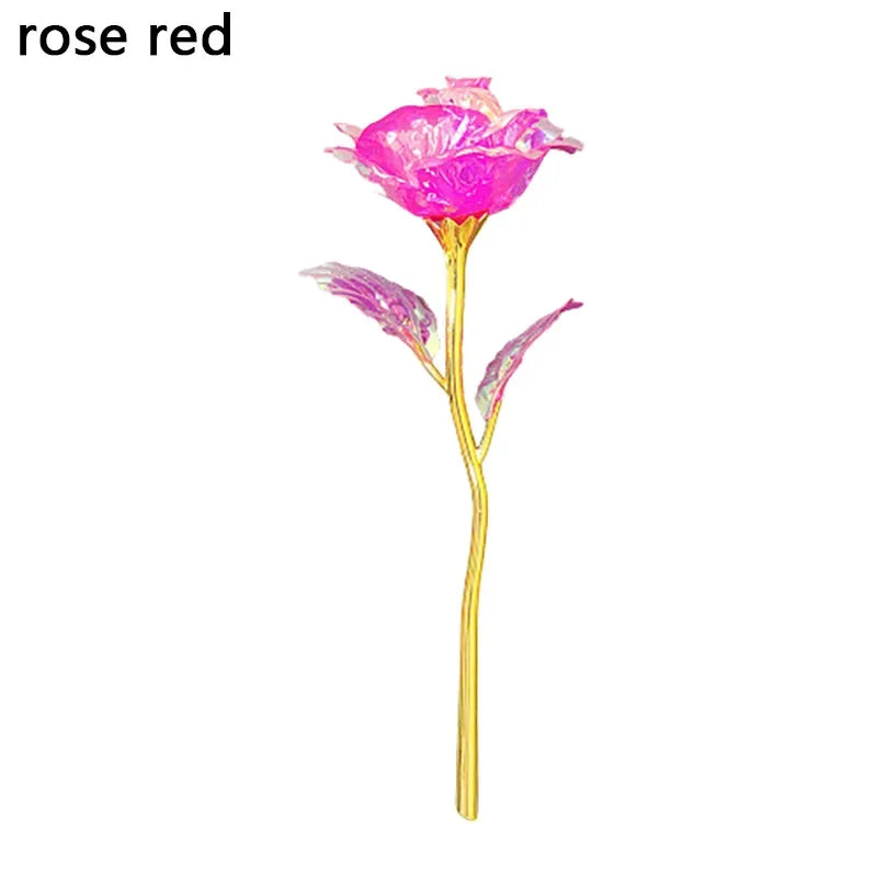 5/10/20pcs 24K Foil Plated Rose Valentine's Day Creative Gift Gold Rose Lasts Forever Love Wedding Decor Lover Lighting Roses