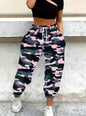 Women's Spring Camo Jogger Pants - 3D Print