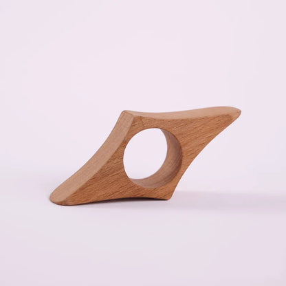Solid Wood Thumb Book Support Book Page Holder Reading Finger Ring Page Clamp Convenient Bookmark School Office Supplies