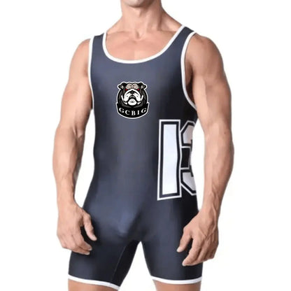 Men’s Performance Triathlon Singlet Bodysuit – Breathable Compression Skinsuit | Gym, Running, Swimming & Powerlifting One-Piece Suit