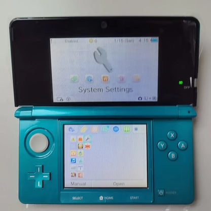 Refurbished 3DS Handheld Video Game Console - Retro Gaming Device with FBI Unlock Nintendo 3DS with Free Game Downloads