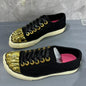 New Men's and Women's Gold Toed Board Shoes, Adult Lace Up Flat Cloth