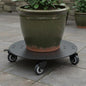 Versatile Heavy Duty Plant Holder Metal Rolling Planter Stand with Lockable Wheels for Home Garden