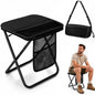 Camping Folding Stool with Storage Sack Portable Pocket Lightweight