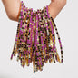5pcs Fashion Colorful Acrylic Crystal Rhinestone Elastic Bracelet for