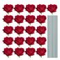 18-300pcs Artificial Rose Flowers Velvet Red Roses Artificial Flowers