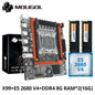 MOUGOL X99 Gaming Motherboard Kit with Intel Xeon E5 2680 V4 & DDR4 8Gx2 2133MHz Dual Channel ECC RAM M.2 NVME for Desktop PC