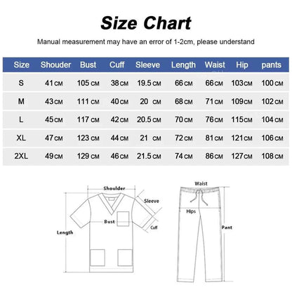 Women's Medical Scrub Uniform Set