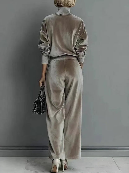 2 Pieces Women's Sets Spring Autumn Pullover Suit Long Sleeve Tops and