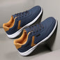 Men's Running Shoes 2025 Autumn Shock-absorbing Sports Shoes Plus Size Yellow Flat Bottomed Lightweight Casual Walking Shoes