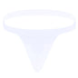 Men's Sexy Low Rise T Back Underwear Big Bag Exposed Crotch Thong U Convex Lingerie Men Sex Body BDSM Sissy Gay Bikini Panties