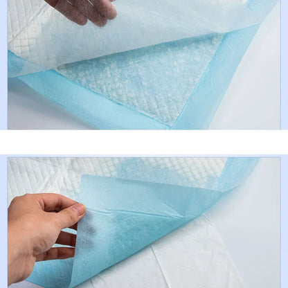 20Pcs Disposable Diaper Pad Baby Nursing Pad Water Absorption Changing Mat Breathable Nappy for Adults Cloth Blue Elderly Baby