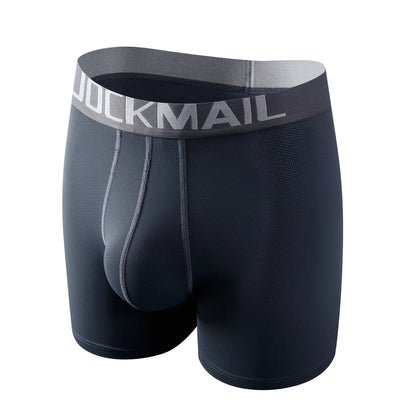Sexy Men Underwear Men's Boxer 3D Hammock-shaped Pouch Designed Breathable Mesh Panels Men Boxershorts Trunk Male Underpants
