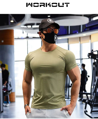 Man Plus Size Dry Fit Men's Sports T-shirts