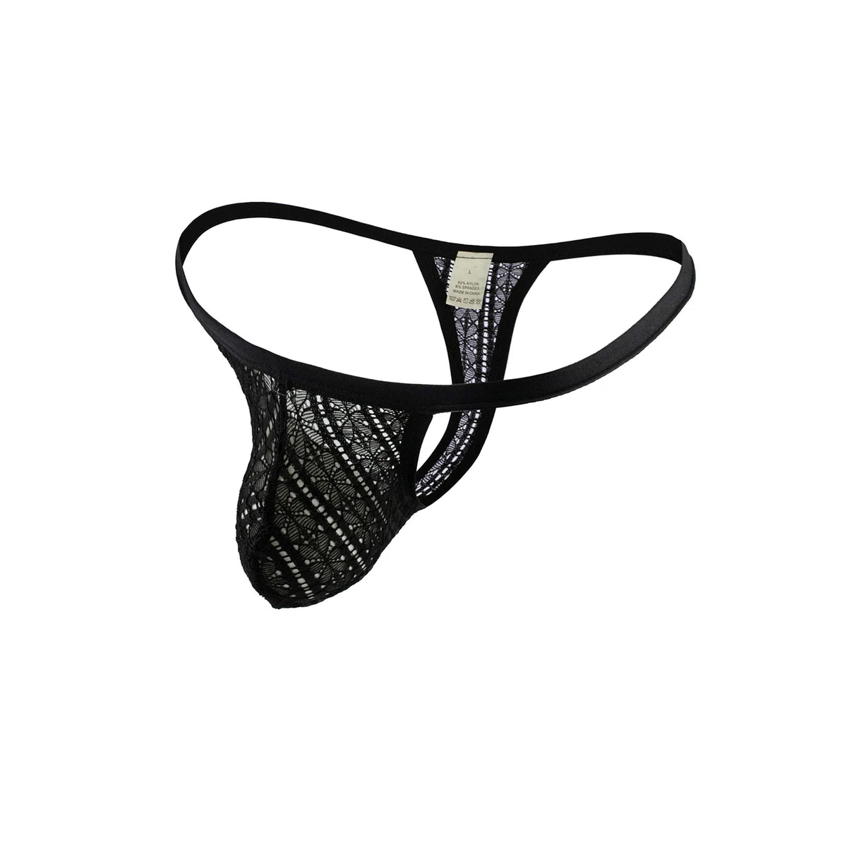 G String Men Mini Thong Sexy Lace Underwear Elastic Transparent Mesh Panites Man See Through Erotic Underpants