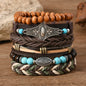 Vintage Casual 6 Pc/set Handmade Men Women Bracelets