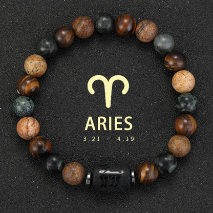 Sagittarius Zodiac Bracelet Natural Stone