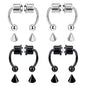 1/4pcs Women Fake Piercing Nose Ring Hoop Septum Piercing Nose Clip