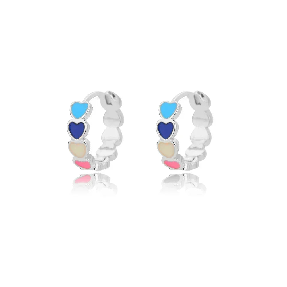 Circle Earrings For Women Vintage Punk Round Baroque Pearl Earrings Stainless Steel Circle Ear Clip Women Jewelry Gift Mujer