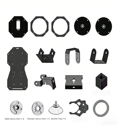 6 DOF Robotic Arm with Gripper Claw, PS2 Control, Metal Alloy, 20kg