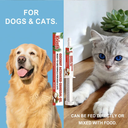 Coconut Shell Care Gel for Dogs Cats Intestinal Support Digestive Health Supplement Relief Digestive Balance Gut Health Care