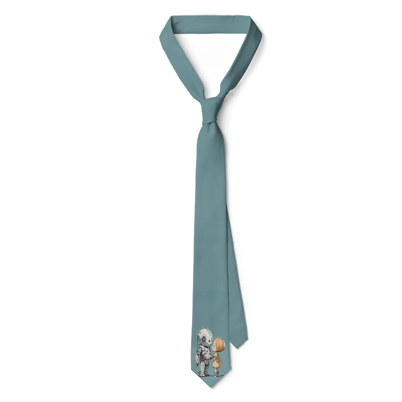Newly Designed Cartoon Necktie 3D Printing Harajuku Fashion Kawaii Unisex Tie 8CM Slim Dating Wedding Party Tie Cosplay