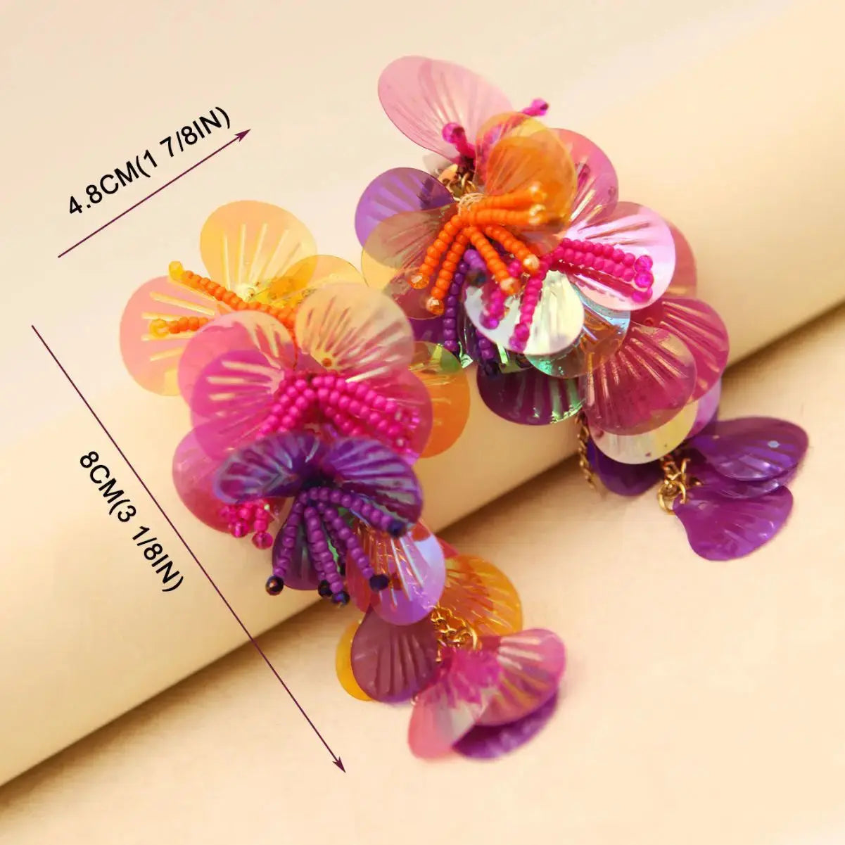 Statement Earrings Earrings - Colorful Shell - Women's Statement Jewelry