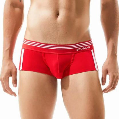 SEOBEAN Brand Men's Underwear Boxers Shorts Breathable Cotton Underpants Comfortable Sexy Panties Boxer For Man