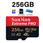 Class 10 U3 V30 Waterproof Memory SD Cards with USB Adapter 128GB 512GB High Speed Micro TF/SD Card for Phone Laptop Camera