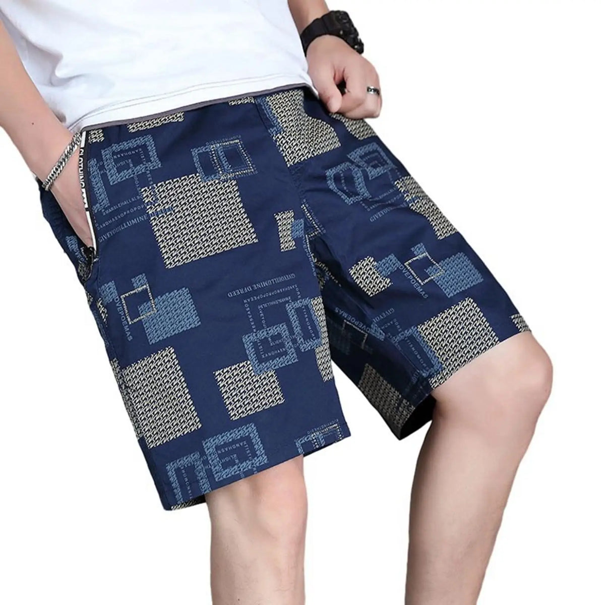 Men's Letter Cartoon Swim Trunks Surf Trunks Shorts Fashion Street Trend Casual Daily Vacation Elastic Waist Design Clothing