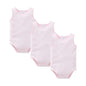 Kavkas 3 Pcs Summer Unisex Baby Vest Bodysuit 100% Cotton Sleeveless Newborn Solid Clothes 0-24 Months Clothing