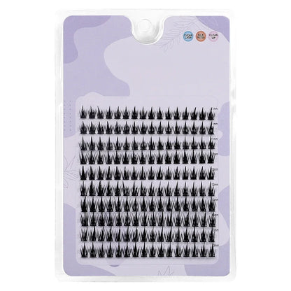 160 Rows Faux Mink Eyelashes Cluster 3D Natural Extension Individual Russia Strip Lashes for Eyelash Extension